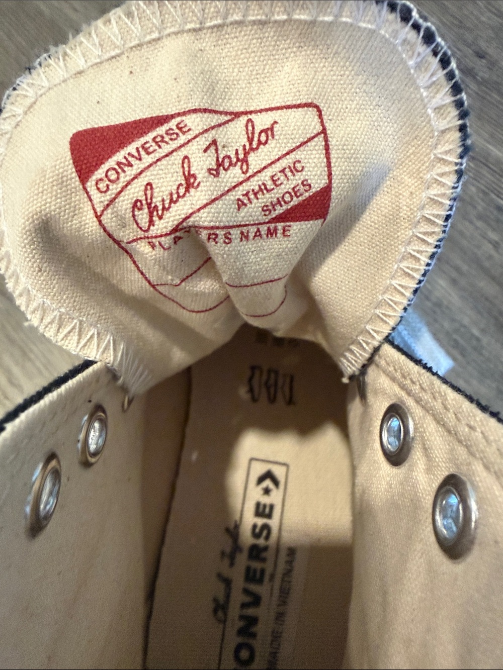 Classic Black High-Top Kids converse with White Trim - Picture 5 of 5
